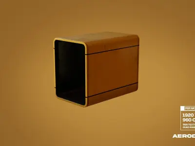 Kiosk-Modular Low-poly 3D model