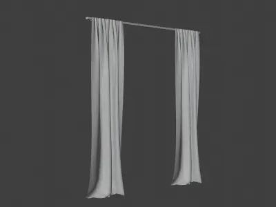 Curtains curtain 3D model