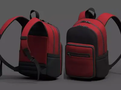 Backpack Camping Generic military human bag storqge  Low-poly 3D model