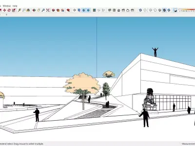 Sketchup Cultral Center H1 3D model