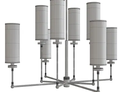 Ziyi Chandelier Low-poly 3D model