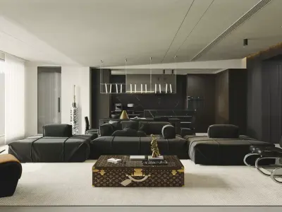 apartment interior scenes    3D model 18