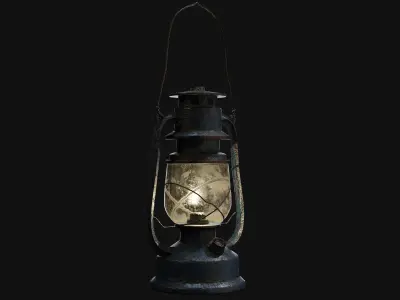 Old Lantern Low-poly 3D model purchase