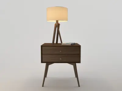 Bedside Tri Stand Lamp  Free 3D model