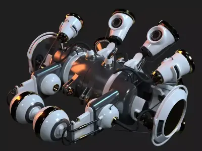 Spaceship Spherical 3D model