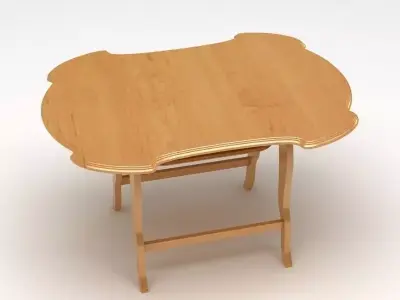 Wooden Table 3D model