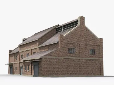 Factory xx5 Low-poly 3D model