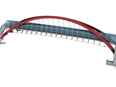 Pedestrian Bridge 3D model