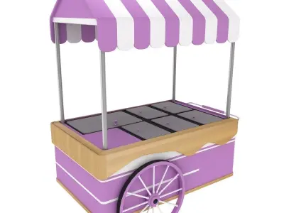 Ice Cream Cart  3D model