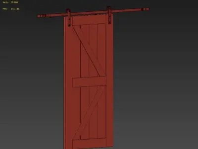 Merry Products Barn Door 3D model