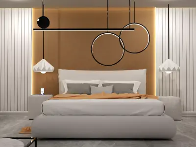 modern bedroom 3D model