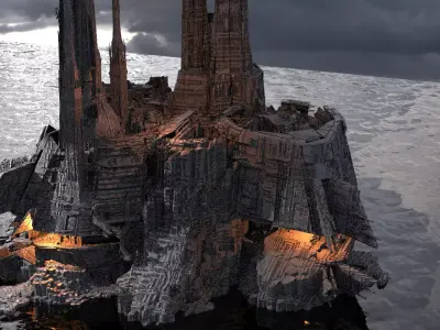 Boba Fett Assassin Base Empire Facility 3D model