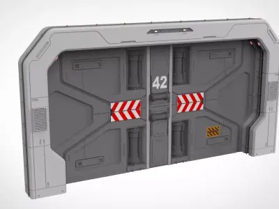 sci fi door 18 3D model