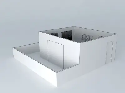 elaineorkut house with doors Free 3D model