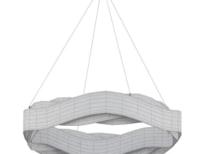 gold chandelier 3D model shop