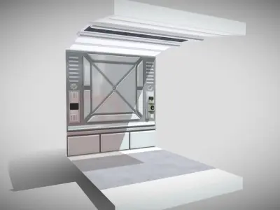 Sci-fi Panel Element Low-poly 3D model purchase