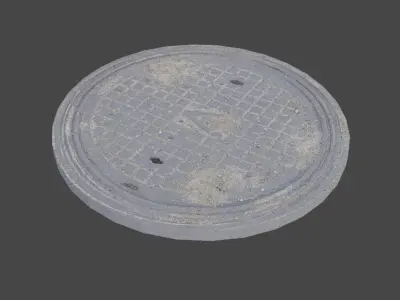 Swedish low poly well Low-poly 3D model