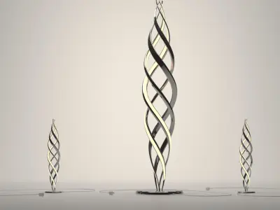 Spiral lamp 3D model