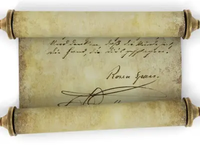 Ancient Scroll 2 3D model