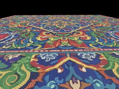 Seamless Carpet Series 6 Texture PBR 4K Texture