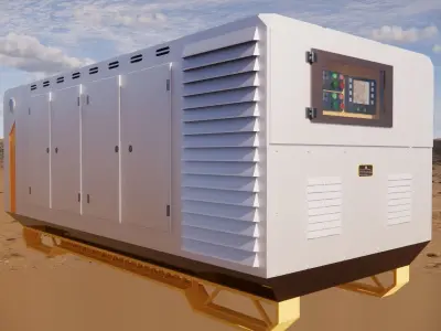 Sci-Fi Generator Futuristic Energy Power Unit 002 3D model