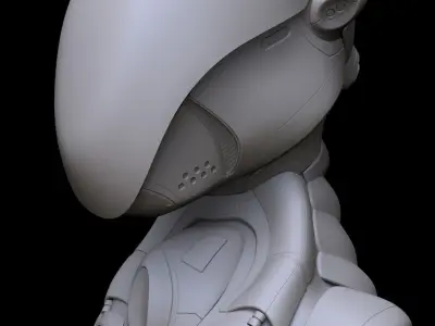 Crowbot Bust 3D model