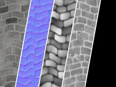 Pavement Materials 59- Sbsar Pbr 4k Seamless Texture