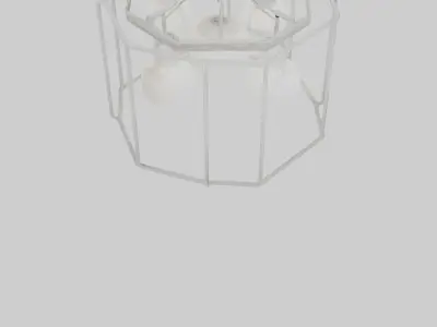Hanging light fixture model Low-poly 3D model