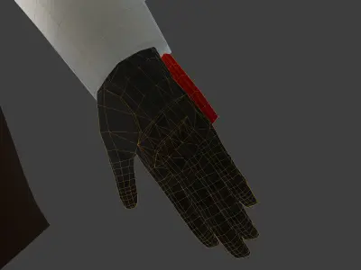 Mandalorian Warrior Low-poly 3D model