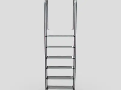 Pool Ladder 2 Low-poly 3D model