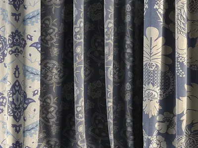 Curtain Set 77 3D model