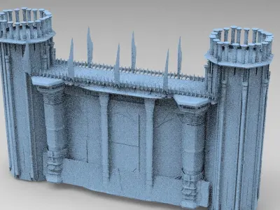 Elden Celtic Ring Bridge Towers 5 3D model