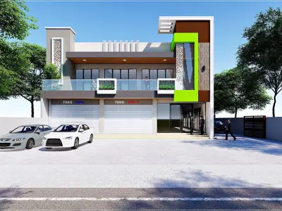 Retail Store  Modern Shop 3D Model Low-poly 3D model