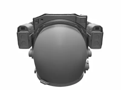 Astronaut Space Helmet - High Poly 3D model