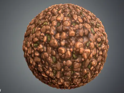 Stylized Rocks Vol 11  - Hand Painted Textures Texture