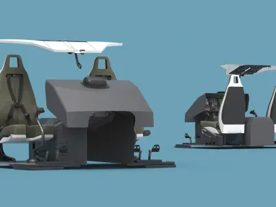  Utility Helicopter Cockpit 