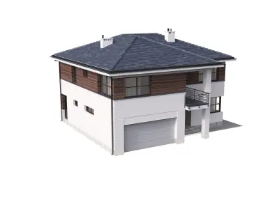 Villa 02 House Cottage 3D model