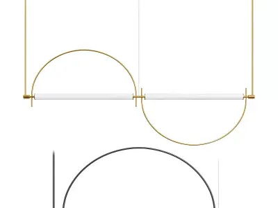 Arc Pendant Light 3D model