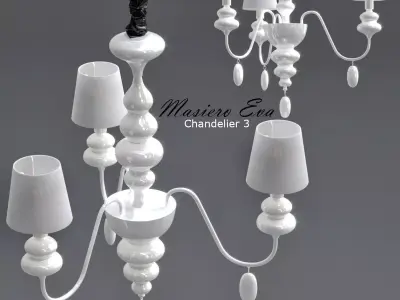 Masiero Eva Chandelier 3 3D model