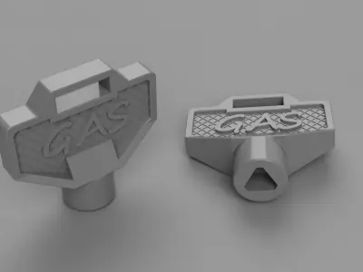 key for Gas or Gate 3D model