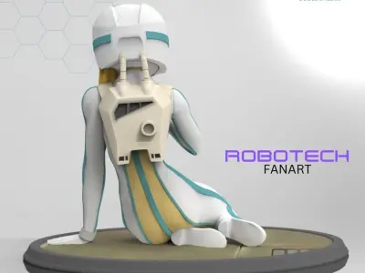 Robotech Vol 2 - Lisa Hayes full uniform 3D print model