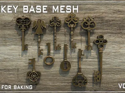 10 Key BaseMesh - VOL 04 Low-poly 3D model