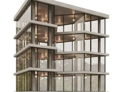 Office house building 1 3D model