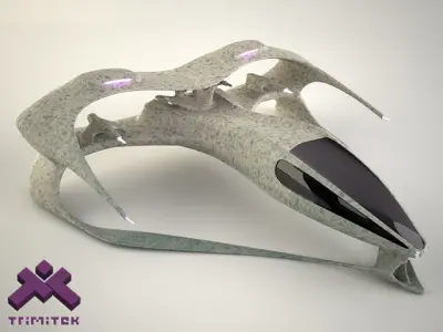 Alien Spaceship - big Fighter 3D model