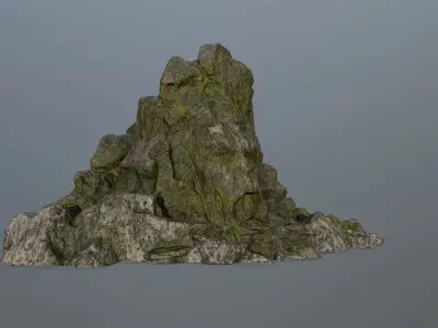 rock gate Low-poly 3D model
