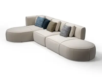 553 Bowy 50 10 Modular Sofa 3D model
