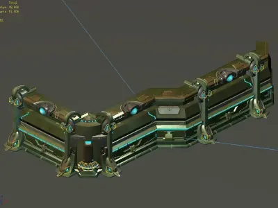 Intact - wall 02 3D model