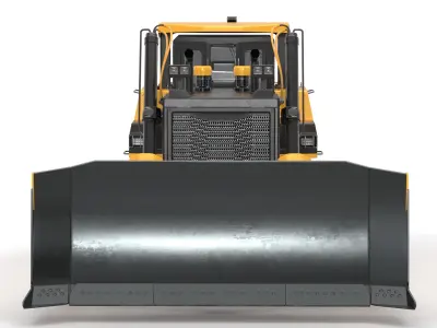 Generic Bulldozer 01 3D model