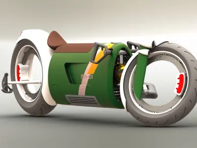 Fantasy motorcycle SR-01 3D model
