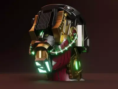 Sci-fi Character Cyborg 007 3D model 3D model